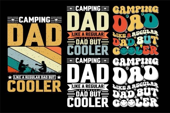 Camping Dad Design: Cool Vibes for Embroidery