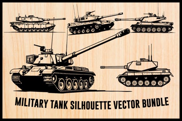 Review: Military Tank Silhouette Vector Set for Embroidery