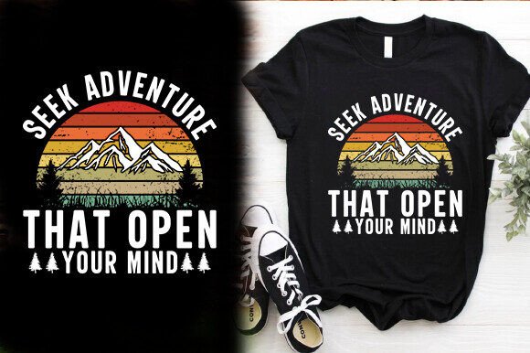 Review: Seek Adventure That Opens Your Mind T-Shirt Design